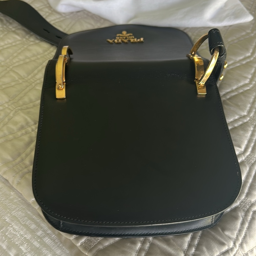Authentic Prada Black Leather Crossbody - Picture 7 of 7